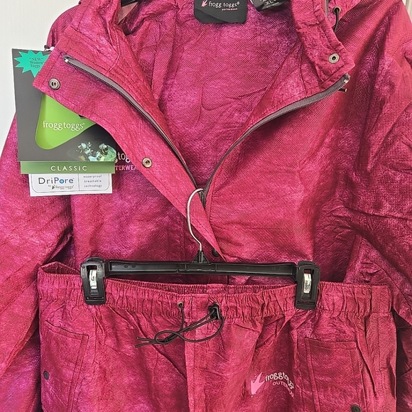 Froggtoggs Pants - Frogg Toggs Pink Rain Suit Womens XL New